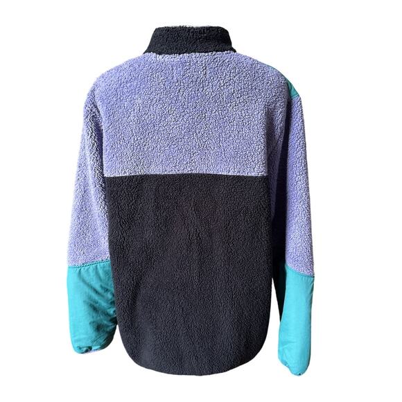 Paterson Summit Blue Tech Fleece Colorblock Jacket Size Large - Picture 5 of 6